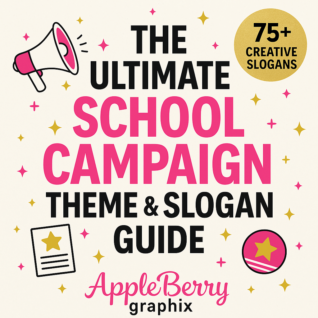 The Ultimate School Campaign Theme & Slogan Guide 75+ Creative Slogans Inspired by Pop Culture, Sports, Music & More!