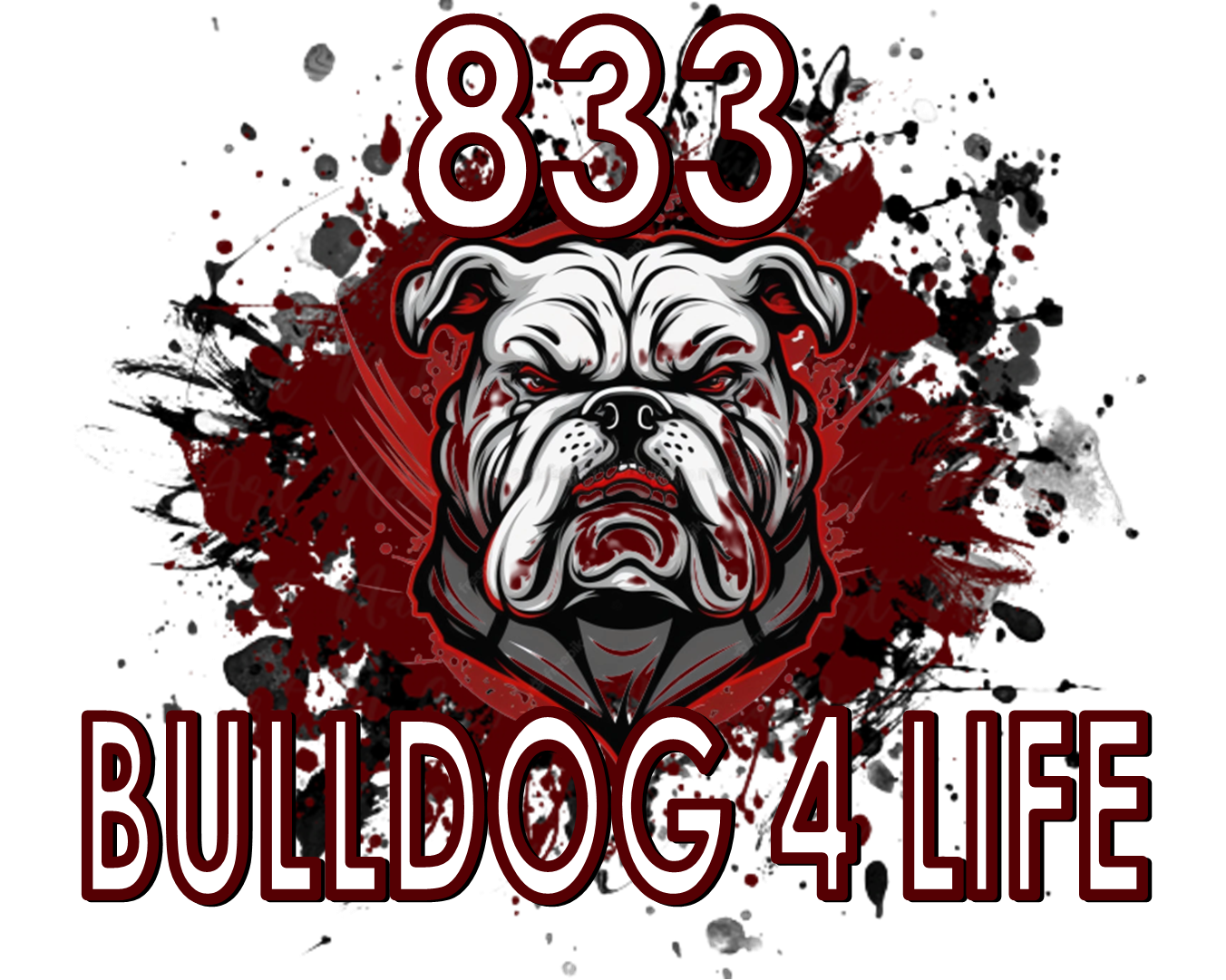 833 Bulldog Life PNG file