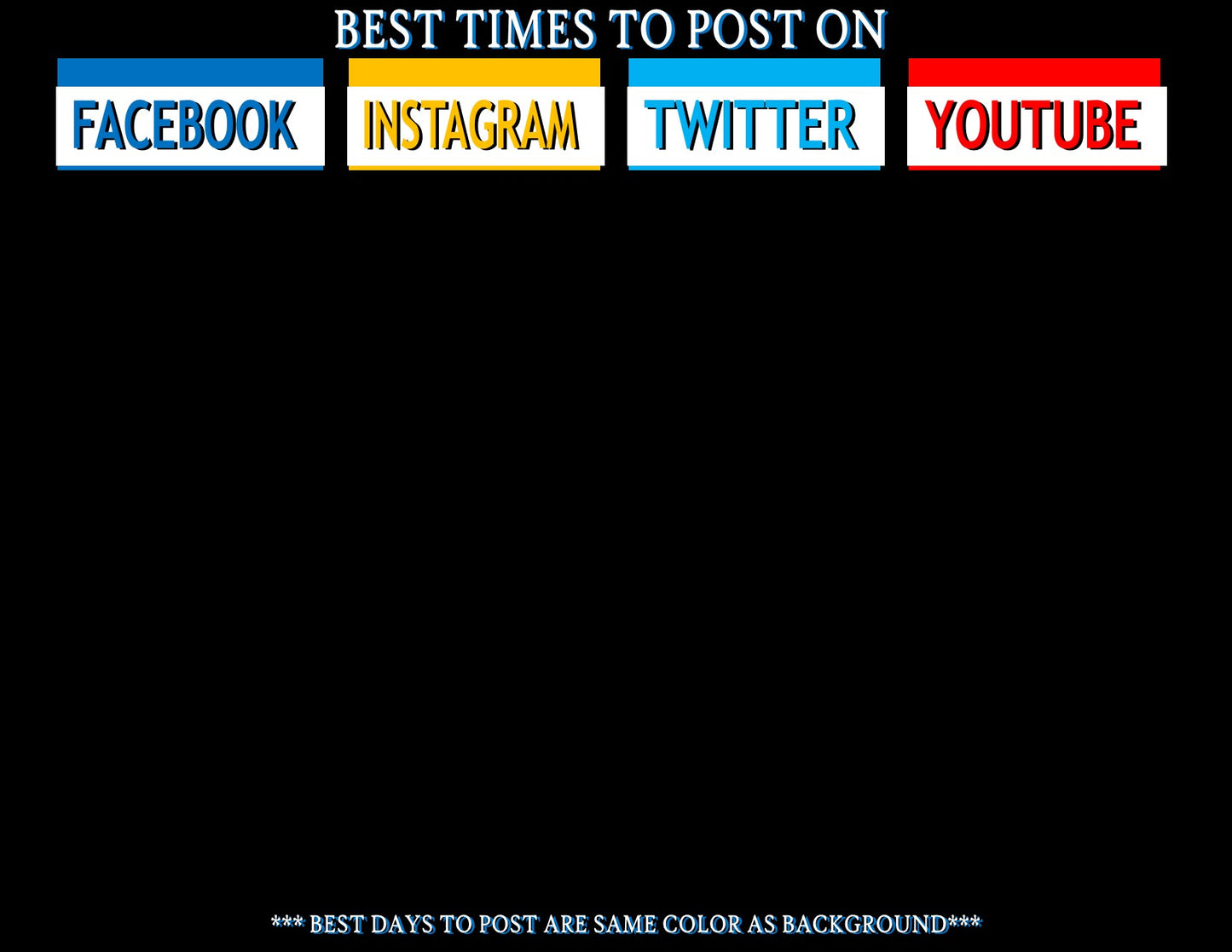 Best Time to Post Social Media Cheat Sheet