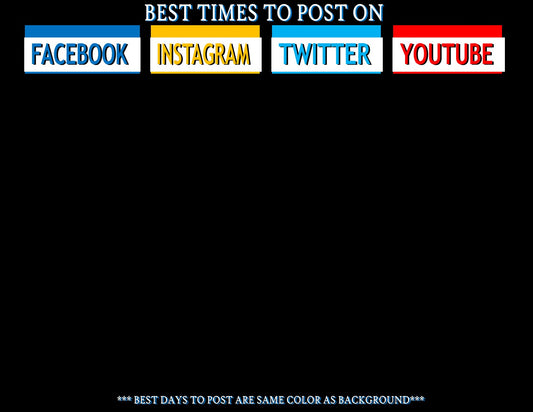 Best Time to Post Social Media Cheat Sheet