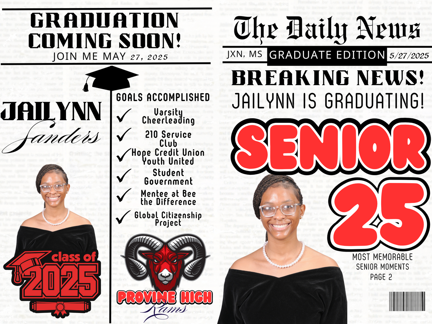 Graduation Edition Newspaper