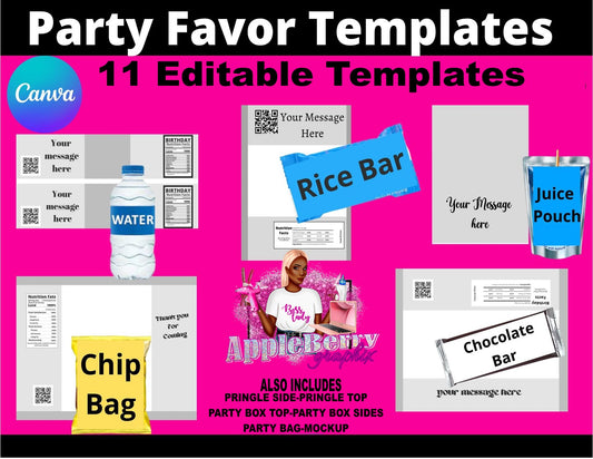 Party Favor Template Bundle